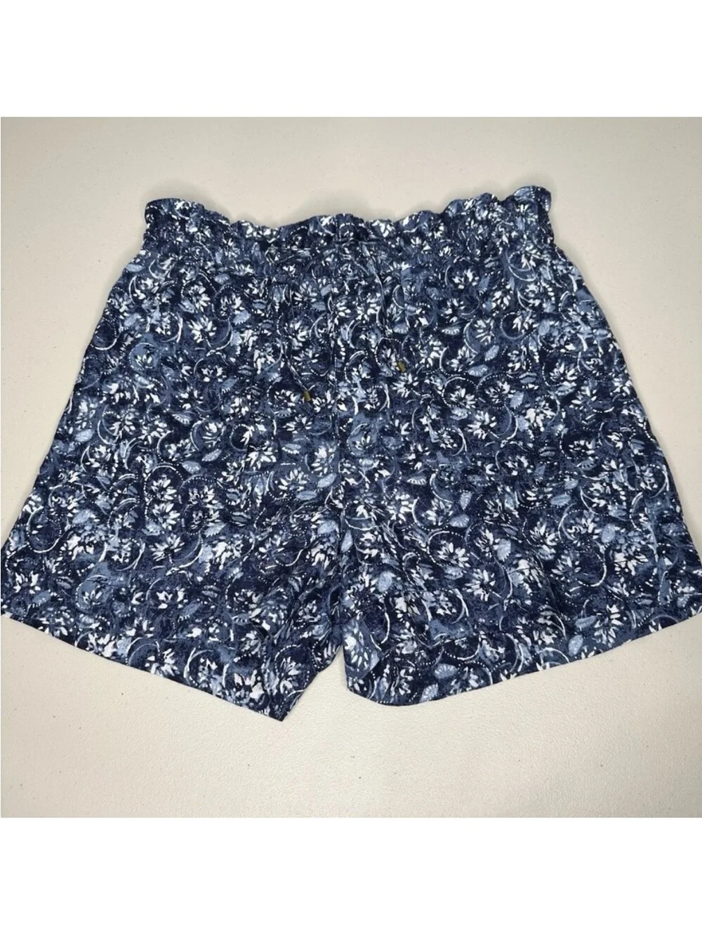 Ralph Lauren‎ Linen Shorts Blue Paperbag Size 12